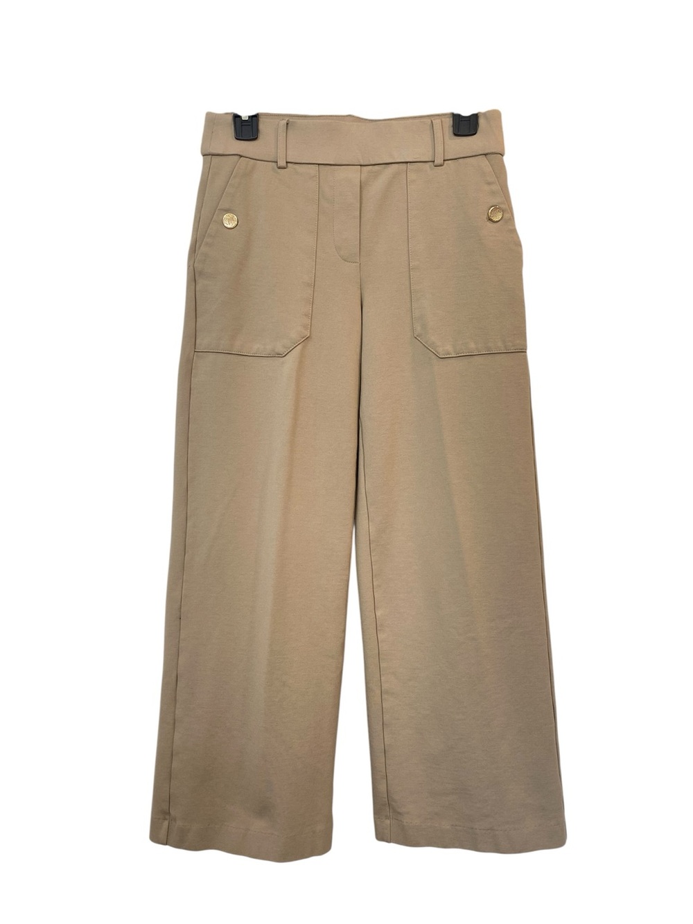 Jules & Leopold Women's size Small Wide-Leg Sailor Cargo Trousers in Tan